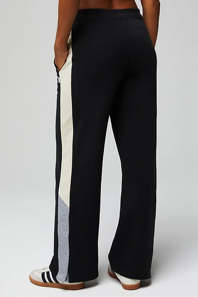 Year Round Terry Wide Leg Snap Pant