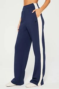 Year Round Terry Stripe Wide Leg Pant
