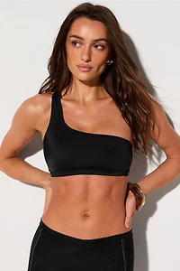 One-Shoulder Swim Top