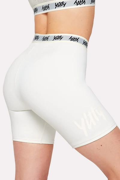 Major Label Shaping High Waist Logo Short