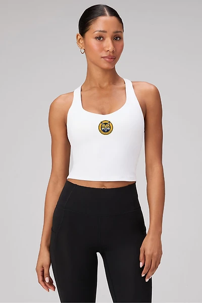 Quinnipiac University Anywhere Cropped Built-In Bra Tank