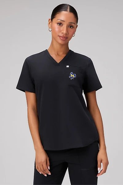 Mcneese State University Vital 1-Pocket Scrub Top