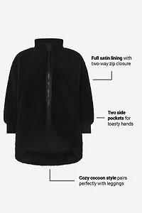 Oversized Teddy Cocoon Jacket