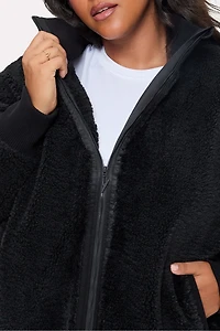 Oversized Teddy Cocoon Jacket