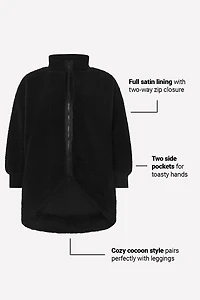 Oversized Teddy Cocoon Jacket