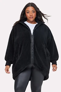 Oversized Teddy Cocoon Jacket