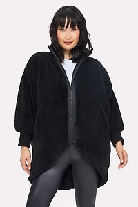 Oversized Teddy Cocoon Jacket