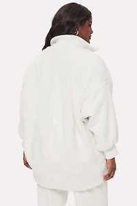 Oversized Teddy Cocoon Jacket