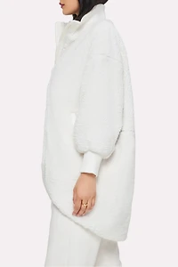 Oversized Teddy Cocoon Jacket