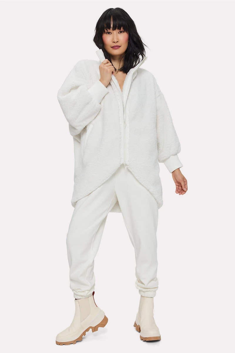 Oversized Teddy Cocoon Jacket