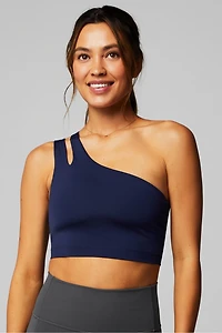Asymmetrical Double Strap Midi Bra