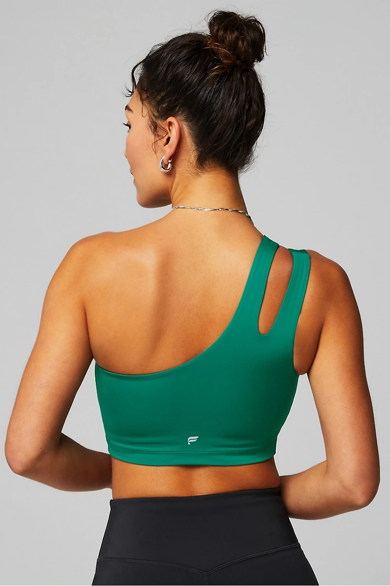 Asymmetrical Double Strap Midi Bra