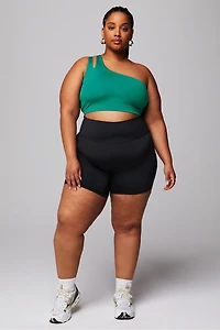 Asymmetrical Double Strap Midi Bra