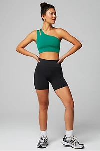 Asymmetrical Double Strap Midi Bra