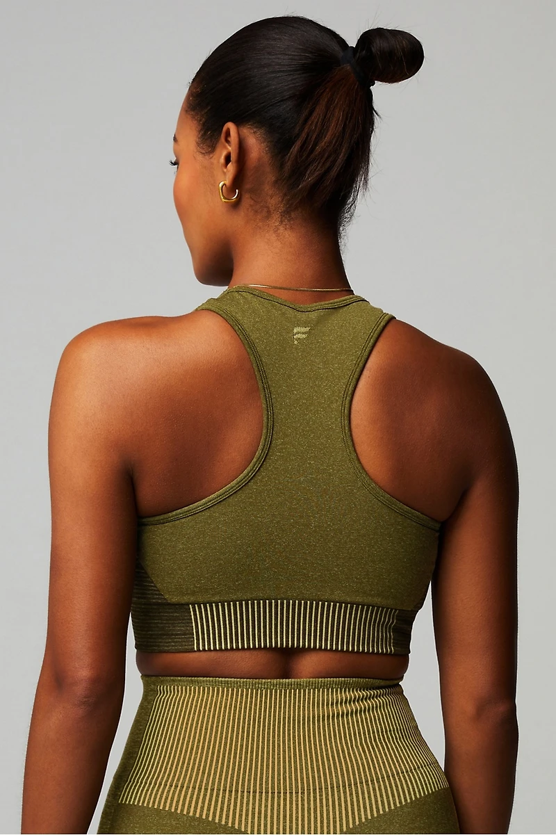 Seamless Low Impact Sport Stripe Bra