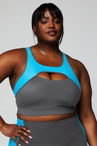 Mesh Breathable Medium Impact Sports Bra