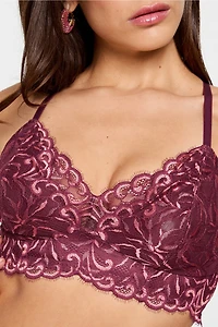 Smoothing Lace Plunge Bralette