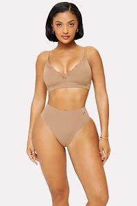 Smoothed Reality Lace Plunge Bra