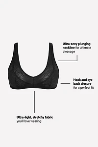 Hot Mesh Plunge Bralette