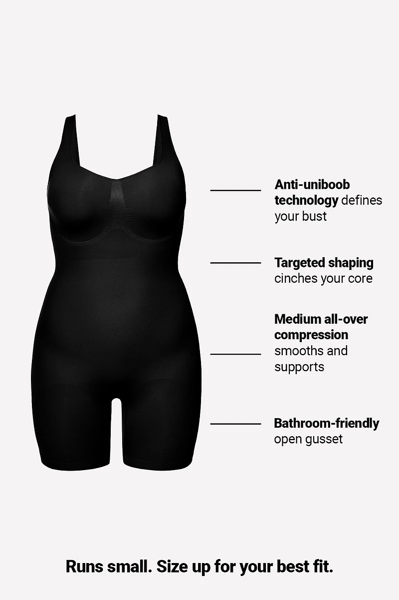 Nearly Naked Shapewear Mid Thigh Bodysuit