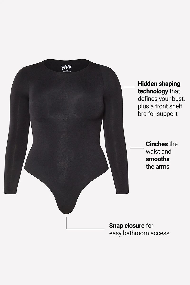 Nearly Naked Shaping Longsleeve Bodysuit