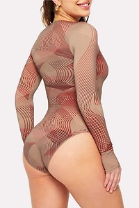 Nearly Naked Shapewear Longsleeve Bodysuit