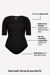 Nearly Naked Shapewear 3/4 Sleeve Bodysuit