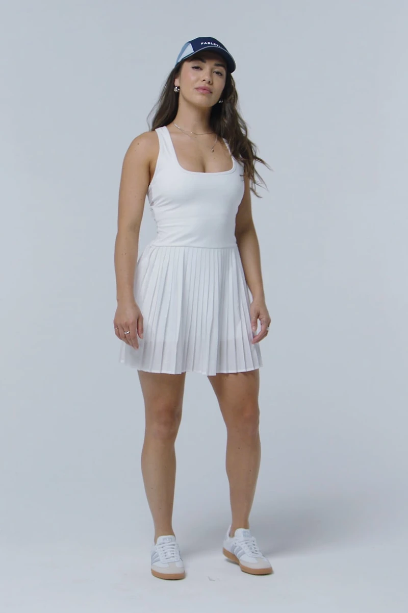 Hot Shot Pleated Dress Classic Mini