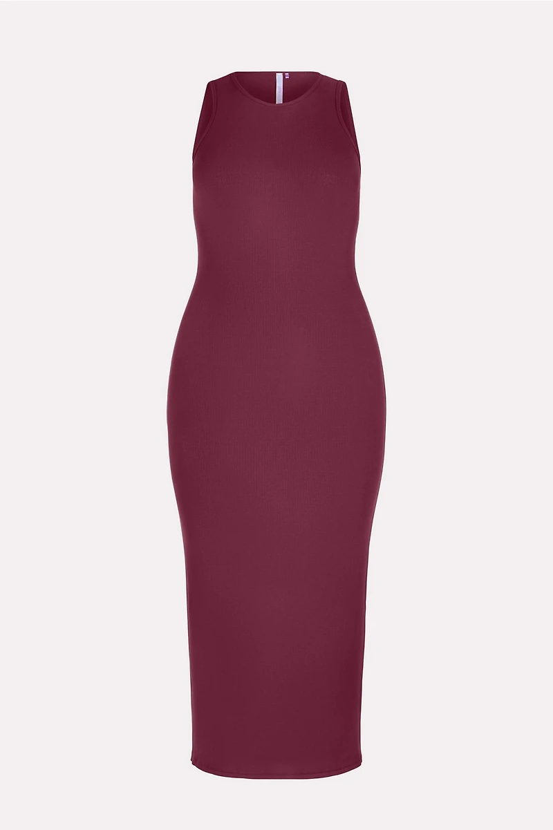 Soft Rib Sleeveless Maxi Dress