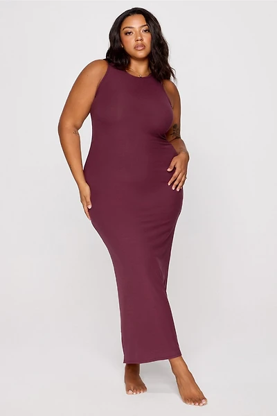Soft Rib Sleeveless Maxi Dress