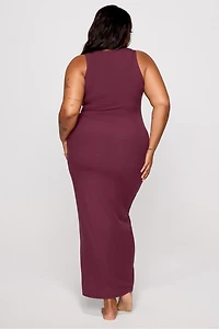 Soft Rib Sleeveless Maxi Dress