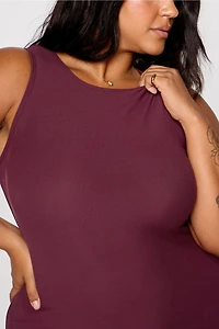 Soft Rib Sleeveless Maxi Dress