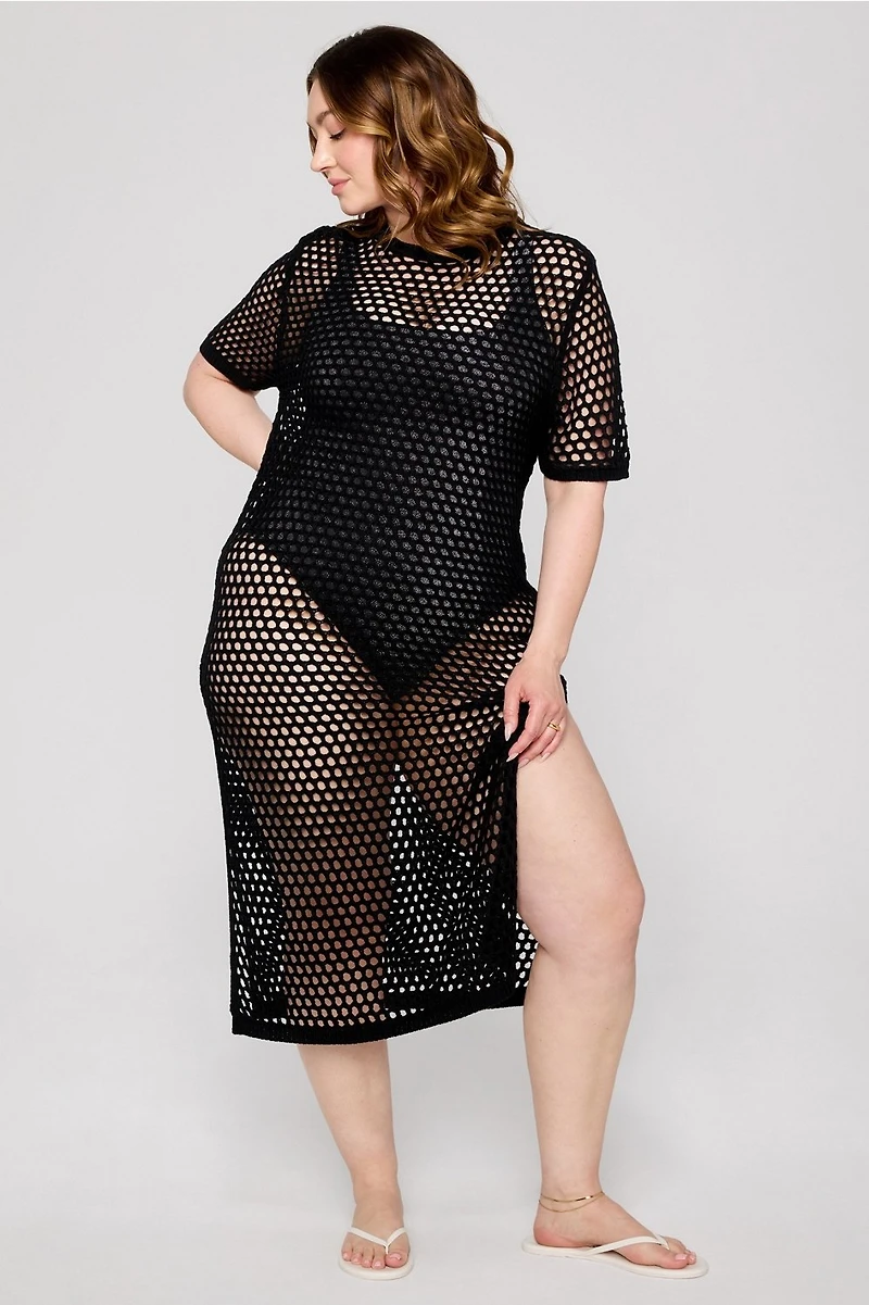 Crochet Midi Dress