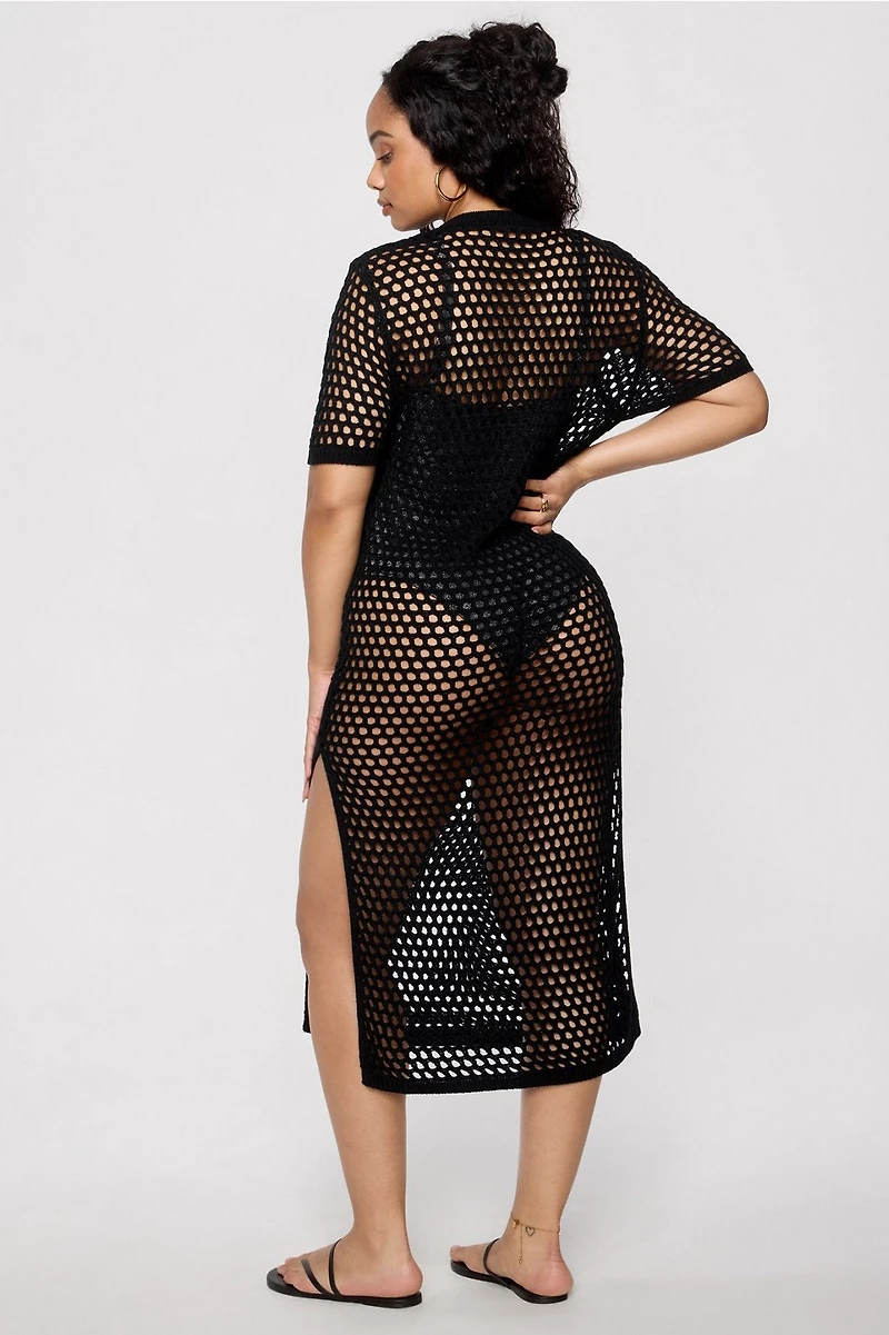 Crochet Midi Dress