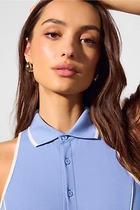 Sleeveless Polo Mini Dress
