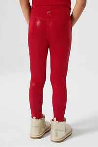 Girls Paneled Shine Legging