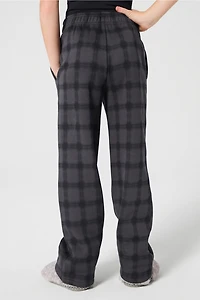 Girls Cozy Fleece Wide Leg Sweatpant