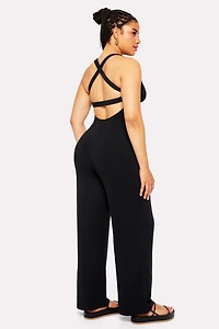 Smooth As Hell Criss Cross Back Jumpsuit