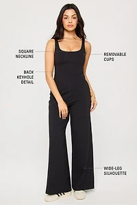 PureLuxe Wide-Leg Jumpsuit