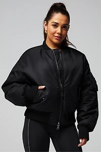 Iconic Oversized Bomber Jacket