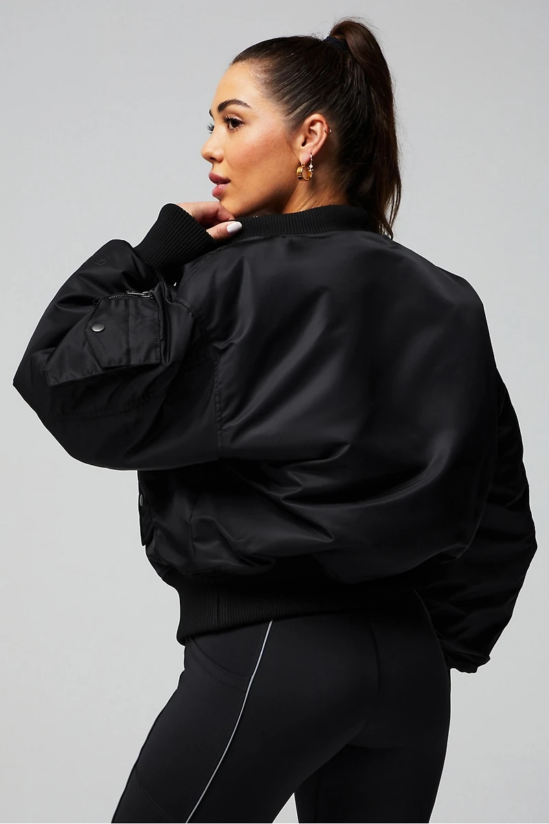 Iconic Oversized Bomber Jacket