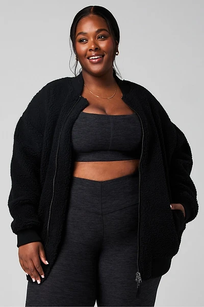 Teddy Oversized Bomber Jacket