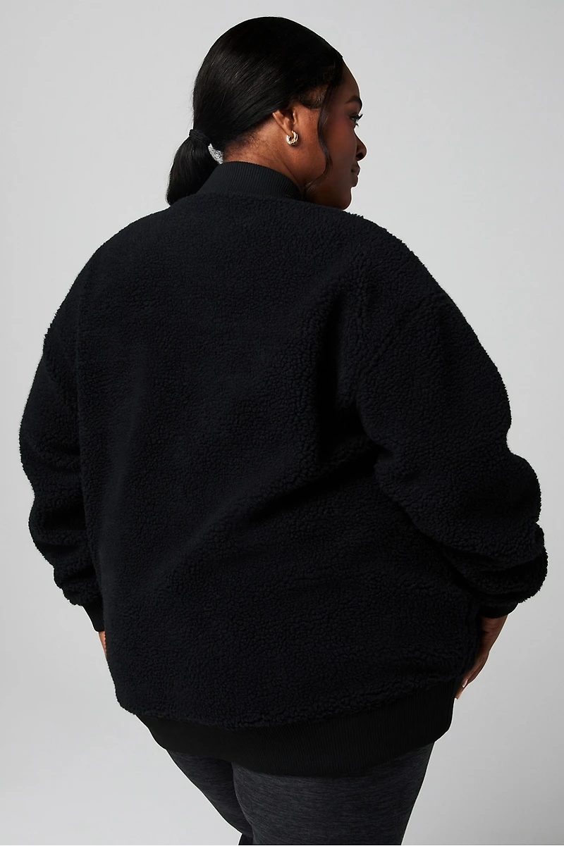 Teddy Oversized Bomber Jacket