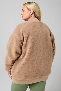 Teddy Oversized Bomber Jacket