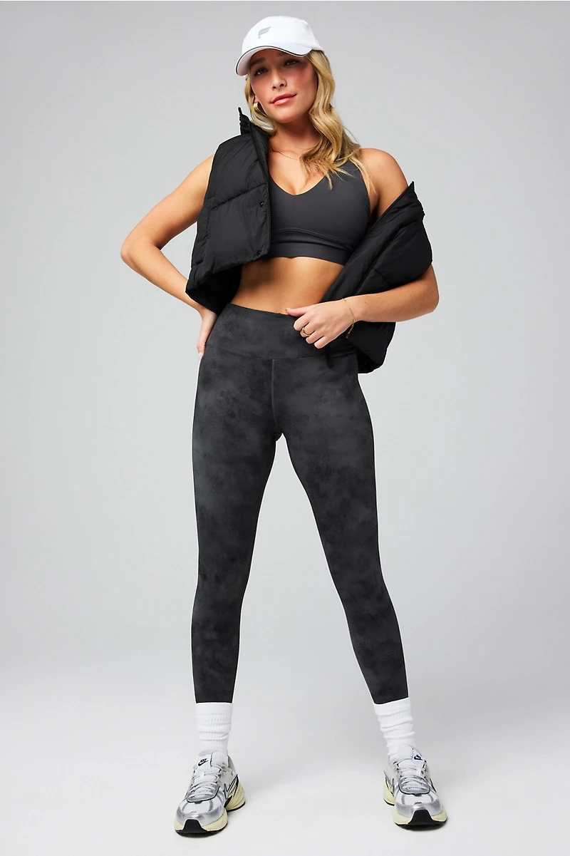 Essential Cropped Hooded Puffer Vest