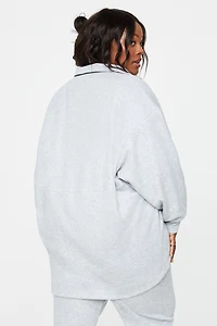 Oversized Fleece Cocoon Jacket