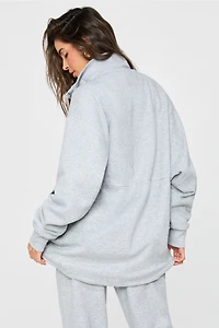 Oversized Fleece Cocoon Jacket