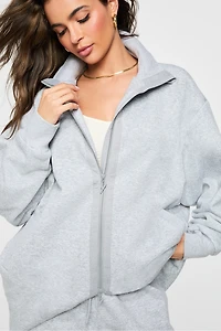 Oversized Fleece Cocoon Jacket