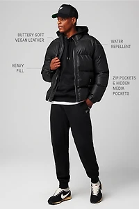 The Vegan Leather Essential Puffer