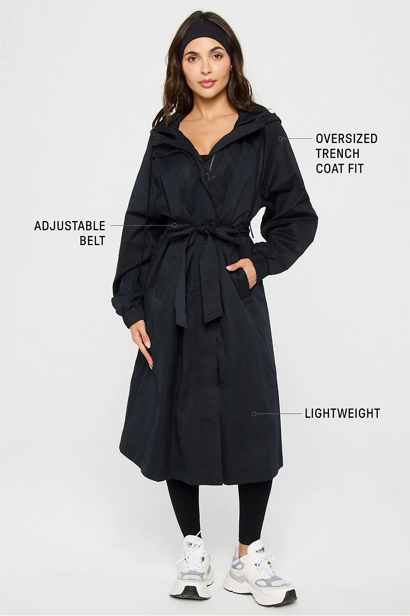 Hooded Trench Coat